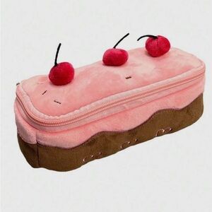 Pink and Brown Cake Pencil Case
